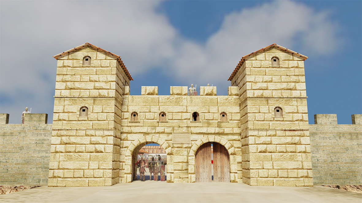 Puerta campamento Leon
